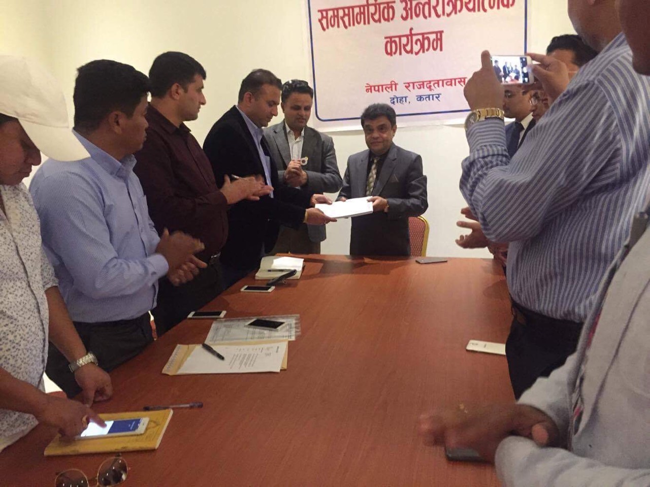 NRNA- NCC कतारको कार्यसमिति र नेपाली राजदूताबास बिच परिचयात्मक  कार्यक्रम सम्पन्न
